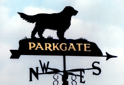 Golden Retriever weather vane